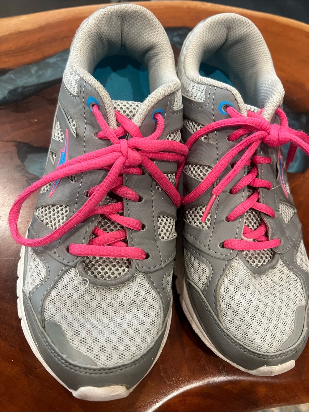 Avia Gray and Pink Women's Athletic Sneakers